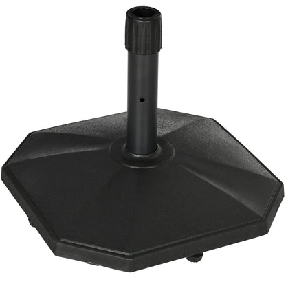 Outsunny Base De Sombrilla Peso 18 Kg Para Mástil De Ø32/34/38 Mm 46x46x39 Cm_0