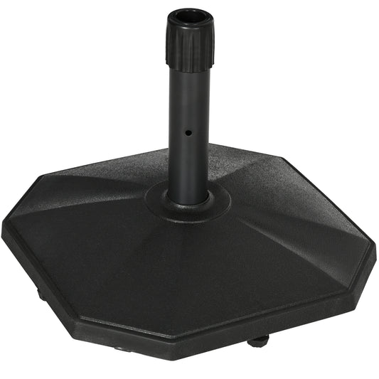 Outsunny Base De Sombrilla Peso 18 Kg Para Mástil De Ø32/34/38 Mm 46x46x39 Cm_0