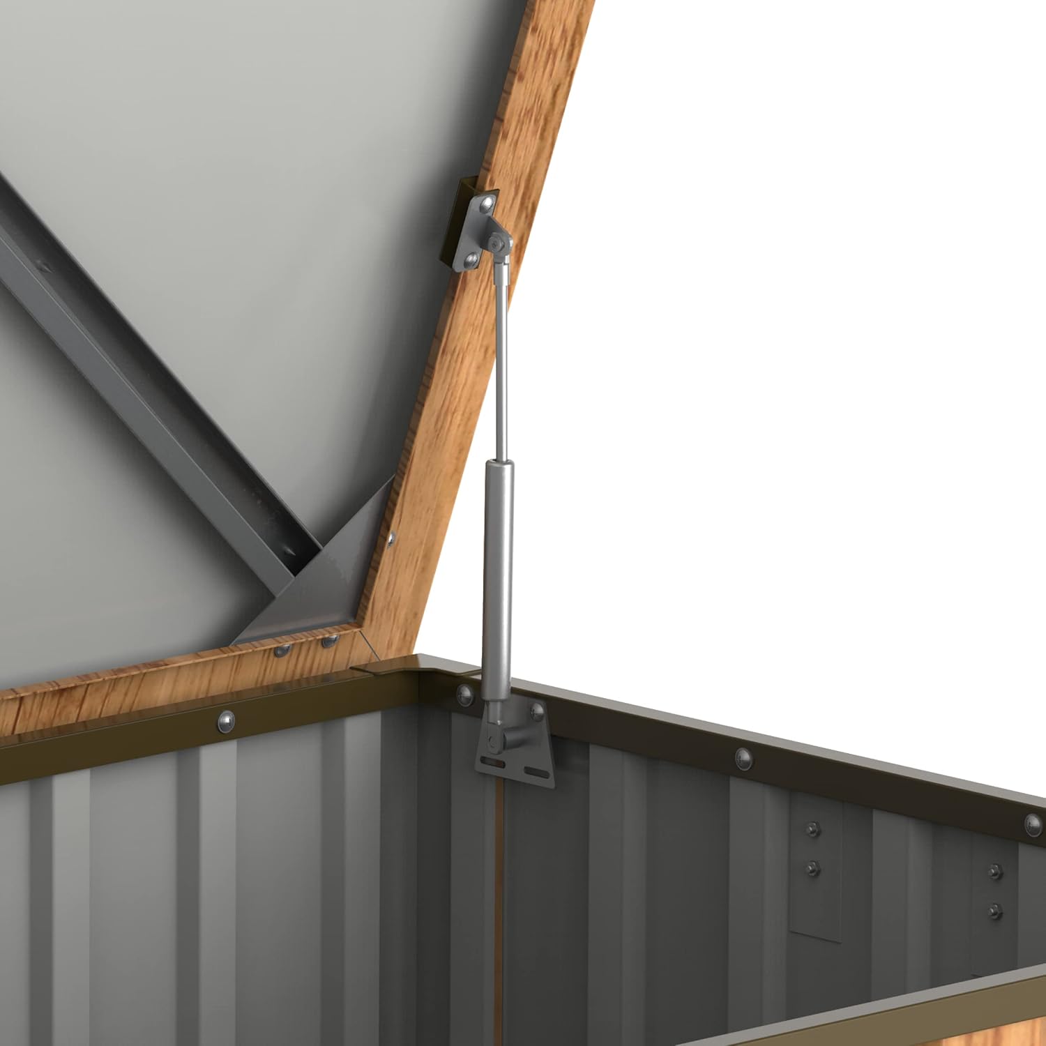 Arcon Duramax Metalico . 173,8 X 73 X 72,7 Cm. Color Imitacon Madera.  770 L._4