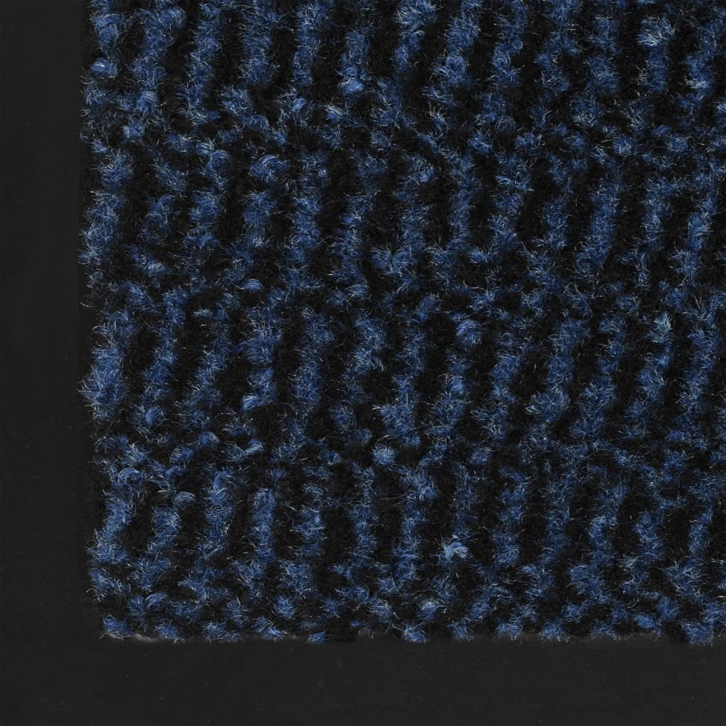 Vidaxl Alfombras De Entrada Rectangulares De Nudo 2 Uds Azul 80x120 Cm_4
