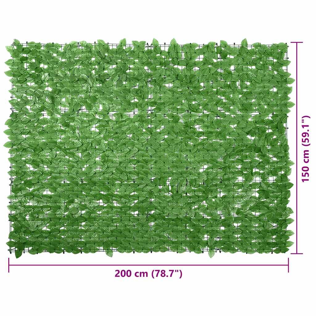 Vidaxl Pantalla De Balcón De Hojas Verde 200x150 Cm_2