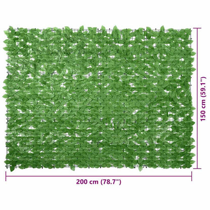 Vidaxl Pantalla De Balcón De Hojas Verde 200x150 Cm_2