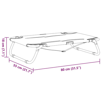 Cama Para Perros Plegable Tela Oxford Y Acero Gris Antracita / Vetonek_1