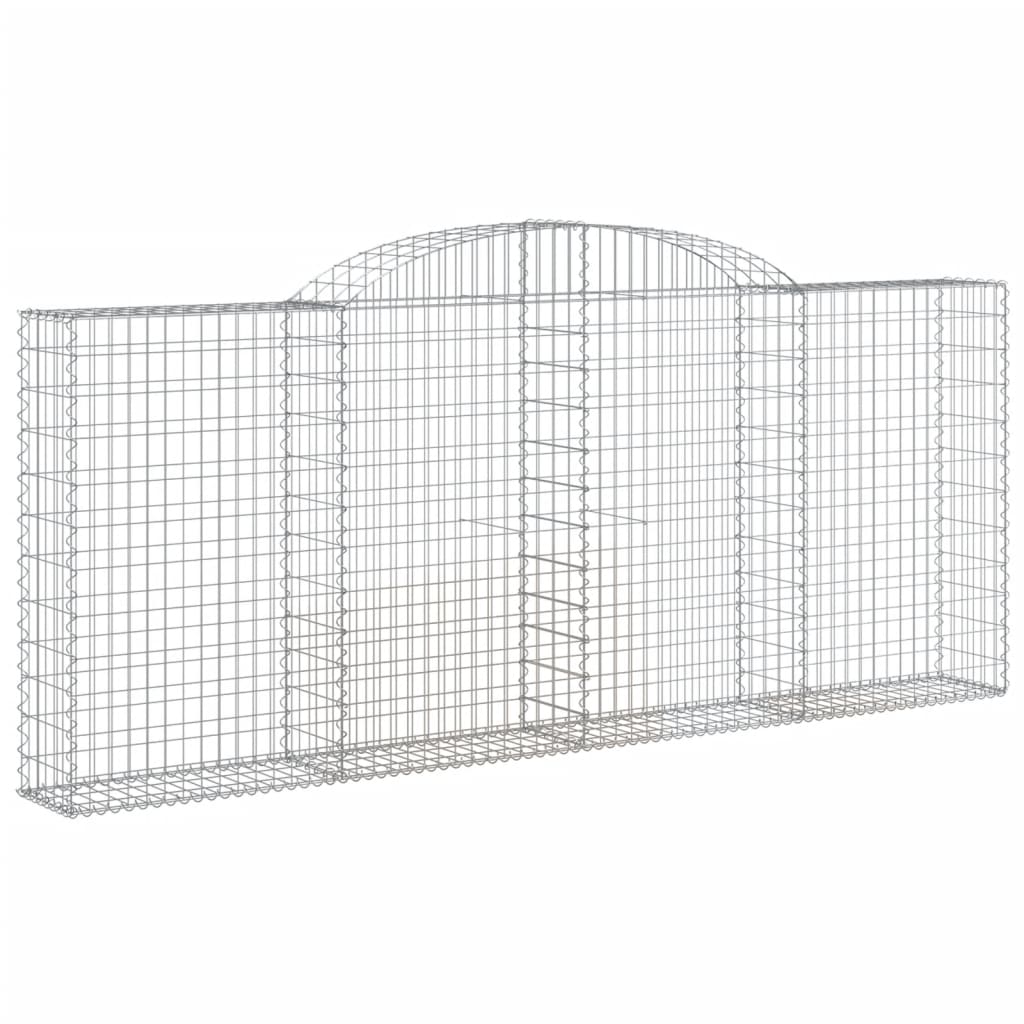 Cestas De Gaviones 8 Uds Forma De Arco Hierro 300x30x120/140 Cm_2