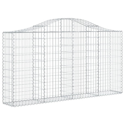 Cestas De Gaviones 8 Uds Forma De Arco Hierro 200x30x100/120 Cm_2