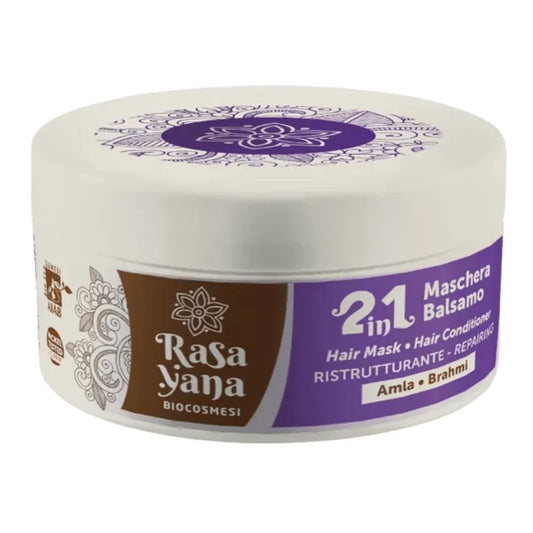 Mascarilla 2in1 Restructuring Hair Mask And Conditioner Amla And Brahmi Rasayana Biocosmesi Cabello 200ml_0