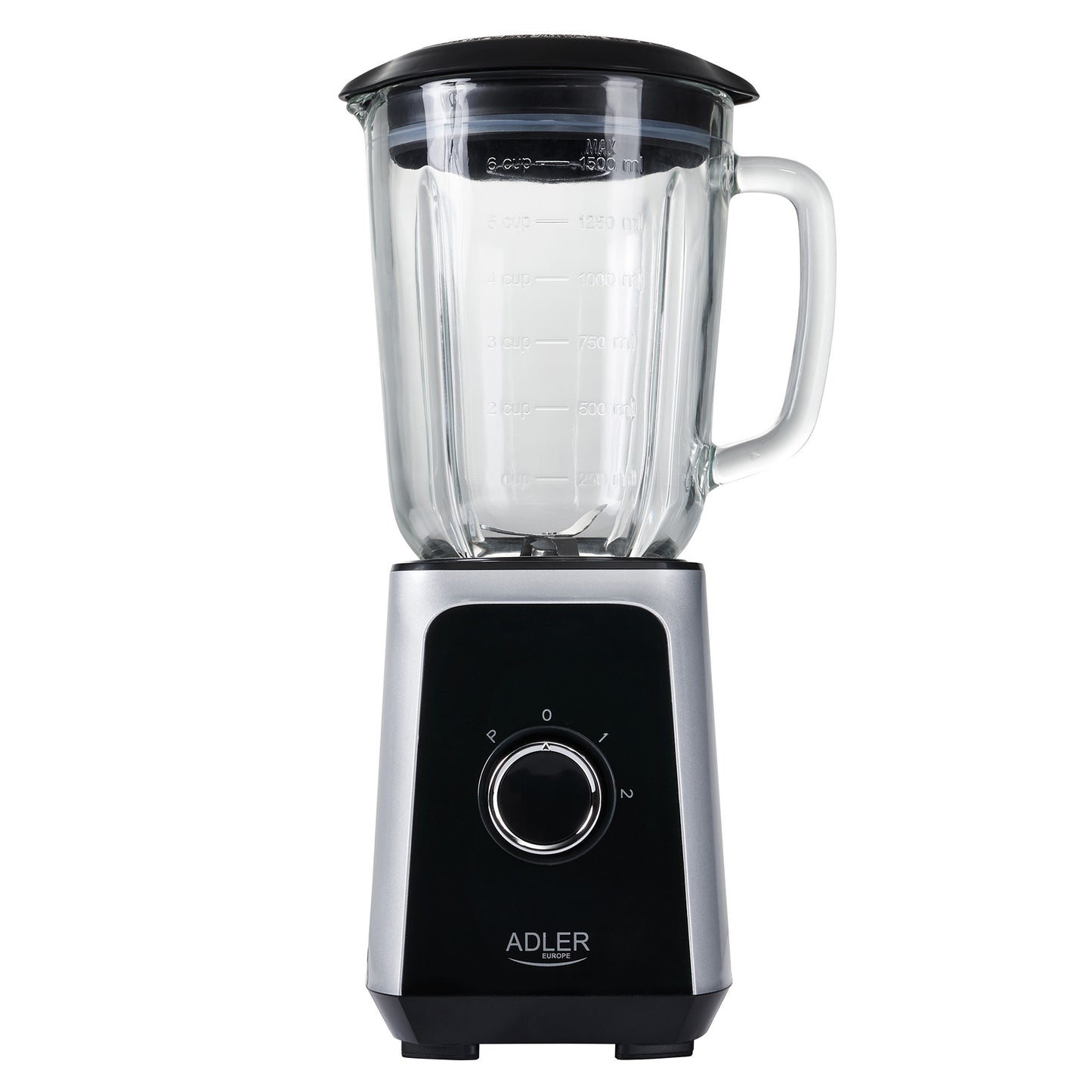 Batidora Vaso Americana, Jarra Cristal 1.5l, 2 Velocidades, Función Picahielo, Cuchillas Acero Adler Ad4076 1000w_1