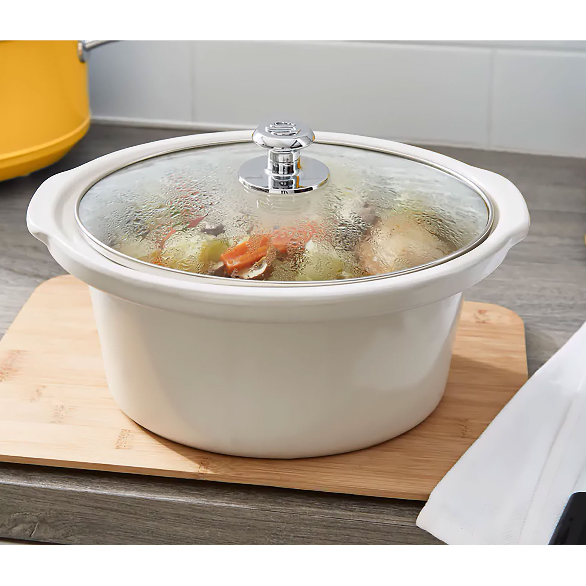 Swan Retro Olla Cocción Lenta, 3,5l, Recipiente Extraíble Antiadherente Cerámica Libre Pfoa, Vintage, Sf17021cneu, Crema_2