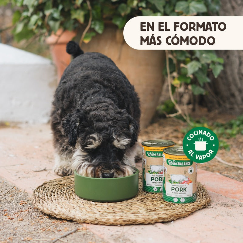 Pack Cerdo y verduras BARF para perros 6 x 400 g Wild Balance