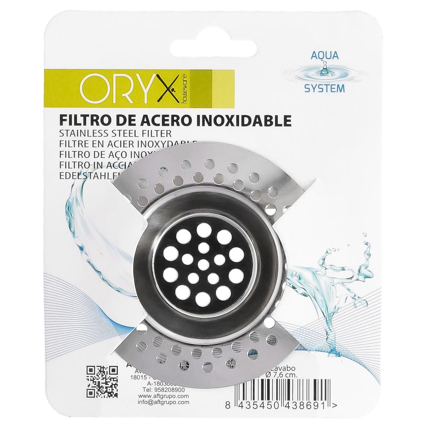 Filtro Cestillo Para Lavabo / Fregadero Inoxidable 8 Cm._2