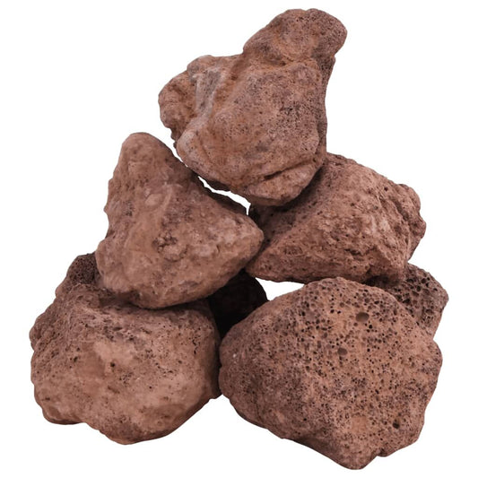 Vidaxl Rocas Volcánicas Rojas 10 Kg 10-30 Cm_0