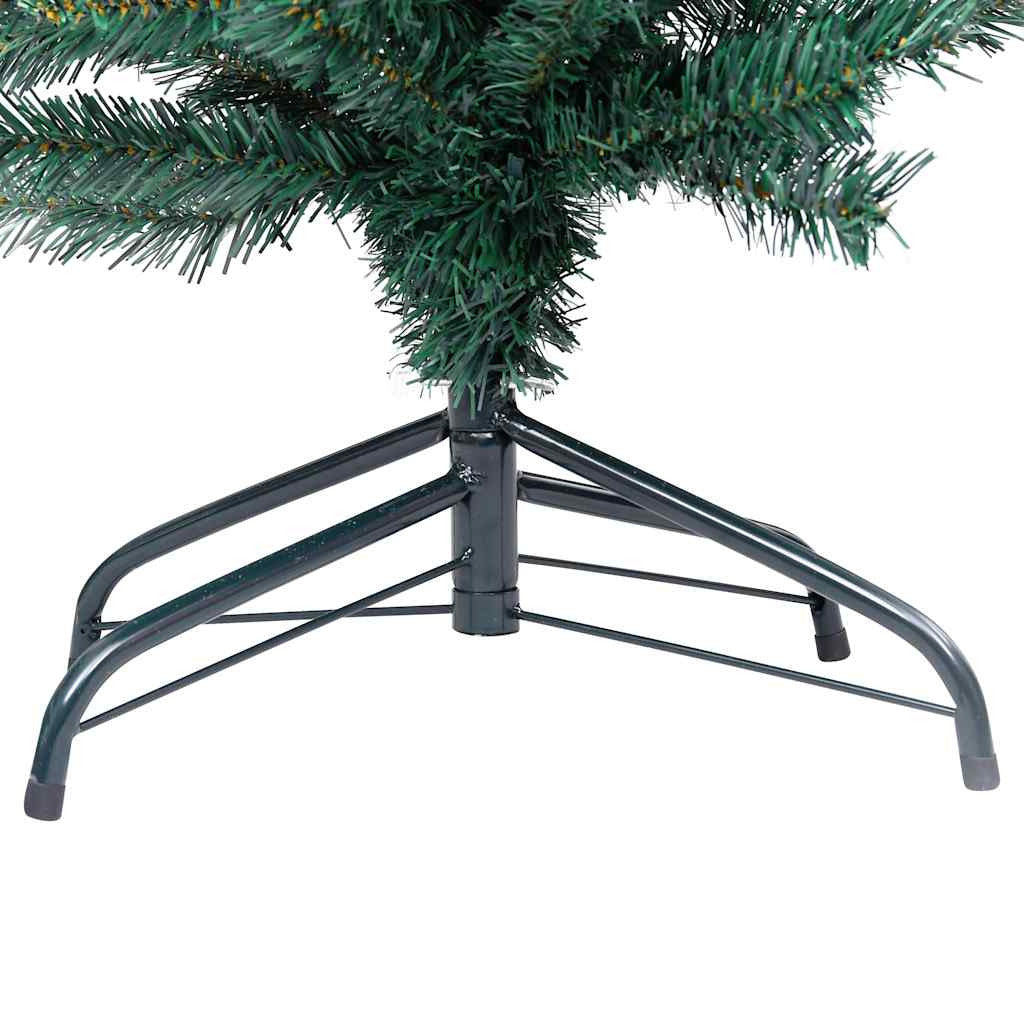 Vidaxl Árbol De Navidad Preiluminado Con Luces Y Bolas Verde 180 Cm_4