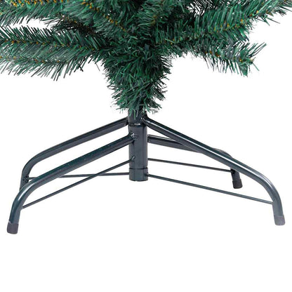 Vidaxl Árbol De Navidad Preiluminado Con Luces Y Bolas Verde 180 Cm_4