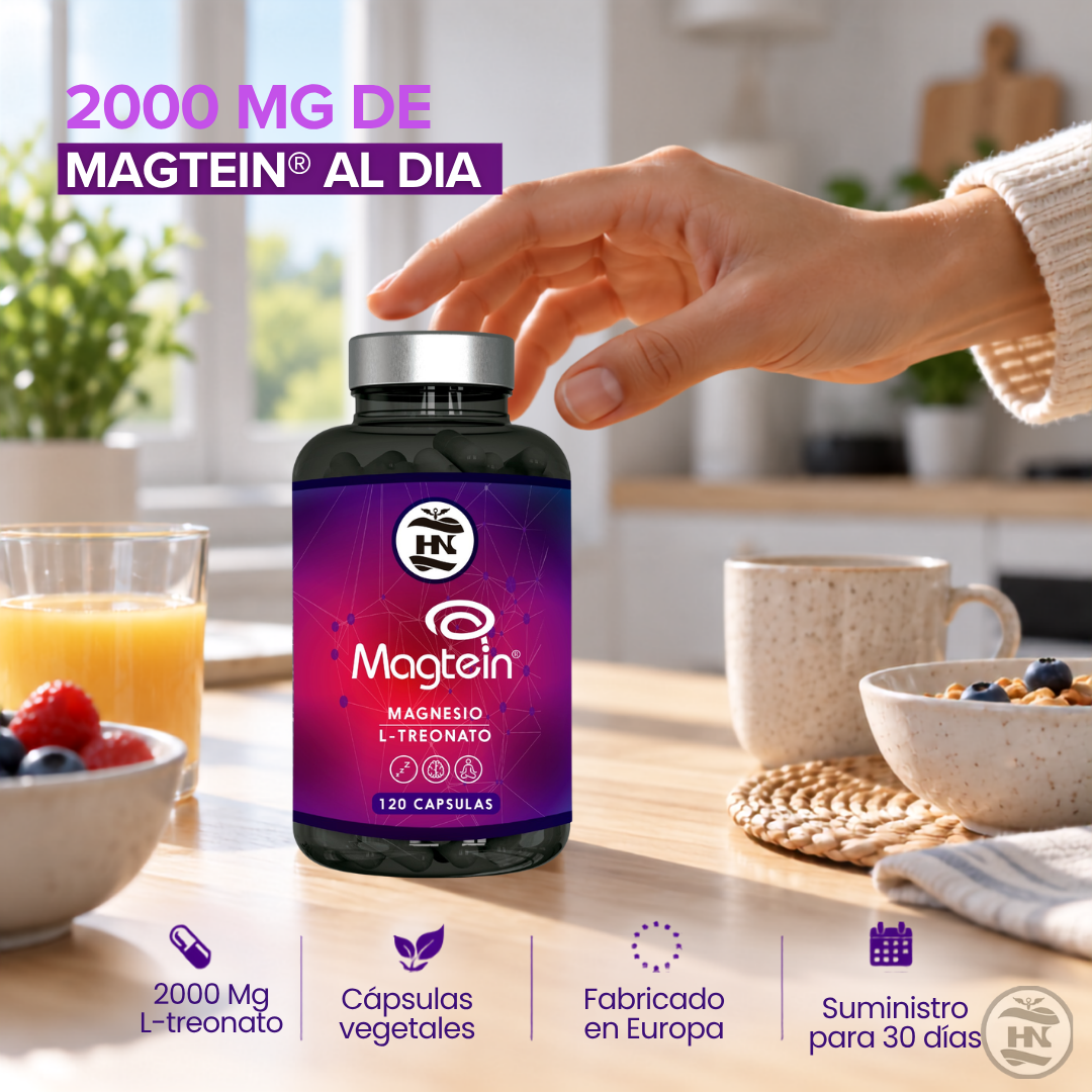 Treonato De Magnesio 2000 Mg - Magnesio L-treonato Magtein® - 120 Cápsulas_1