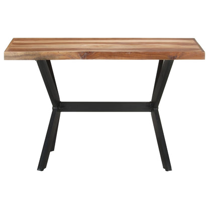 Mesa De Comedor De Madera Acacia Acabado Miel 120x60x75 Cm_0