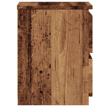 Mesita De Noche Madera De Ingeniería Envejecida 30x30x40 Cm_3