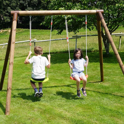 Columpio de madera Alizee con dos asientos Soulet