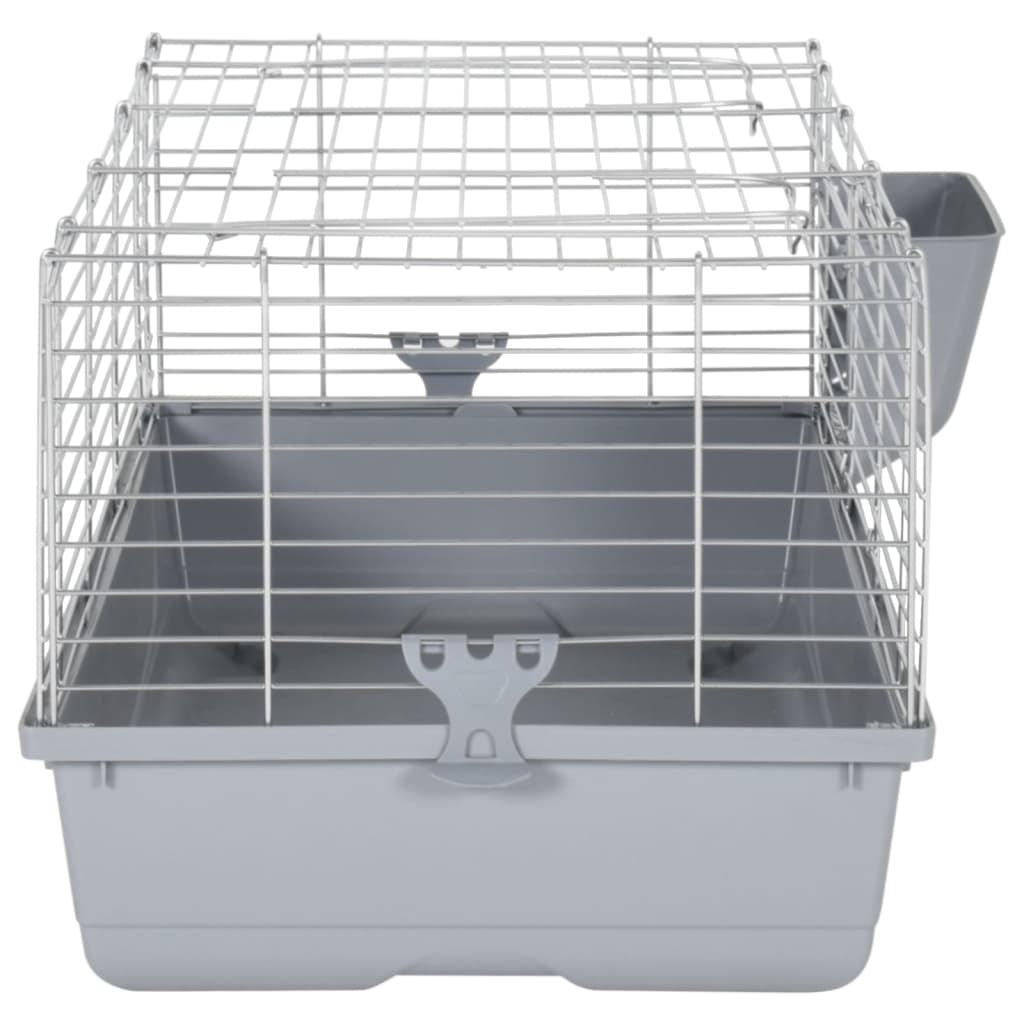 Vidaxl Jaula De Animales Pequeños Polipropileno Metal Gris 80x45x39 Cm_3