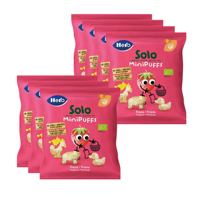 Pack 7x Snacks de Fresa Eco 18 g- Hero Solo