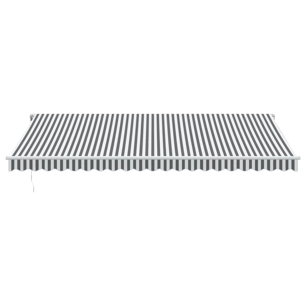 Toldo Retráctil Automático Luz Led Antracita Blanco 500x350 Cm_3