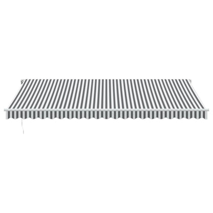 Toldo Retráctil Automático Luz Led Antracita Blanco 500x350 Cm_3