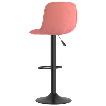 Taburetes De Cocina 2 Unidades Terciopelo Rosa_4