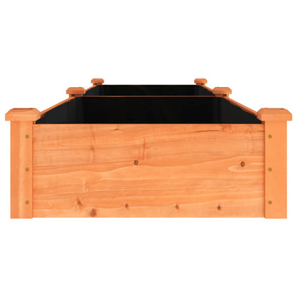 Jardinera Arriate Con Forro Madera Abeto Marrón 240x60x25 Cm_4