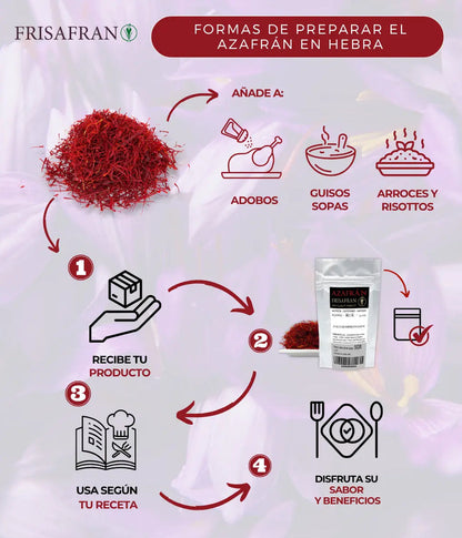 Azafrán En Hebra - Calidad Y Sabor | Frisafran 10 G_2