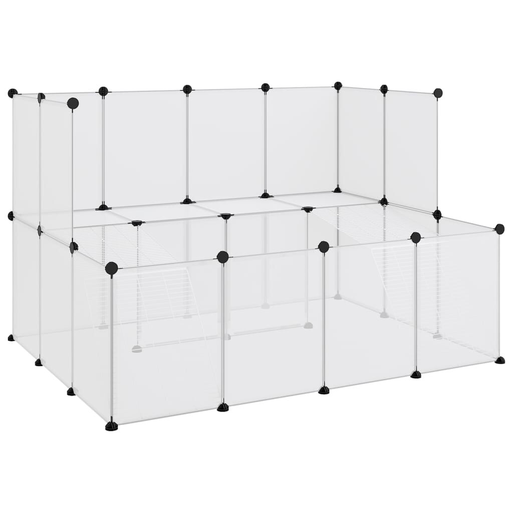 Vidaxl Jaula De Animales Pequeños Transparente Pp Y Acero 143x107x93cm_0