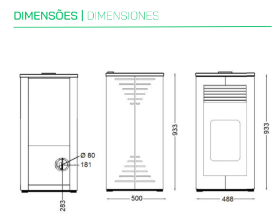Estufa De Pellets Mekka Modelo Quadra_2