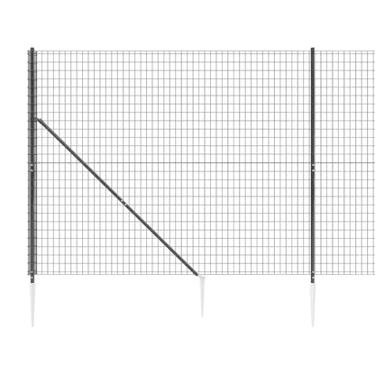 Cerca De Alambre Con Pinchos De Anclaje Gris Antracita 1,8x25 M / Vetonek_3