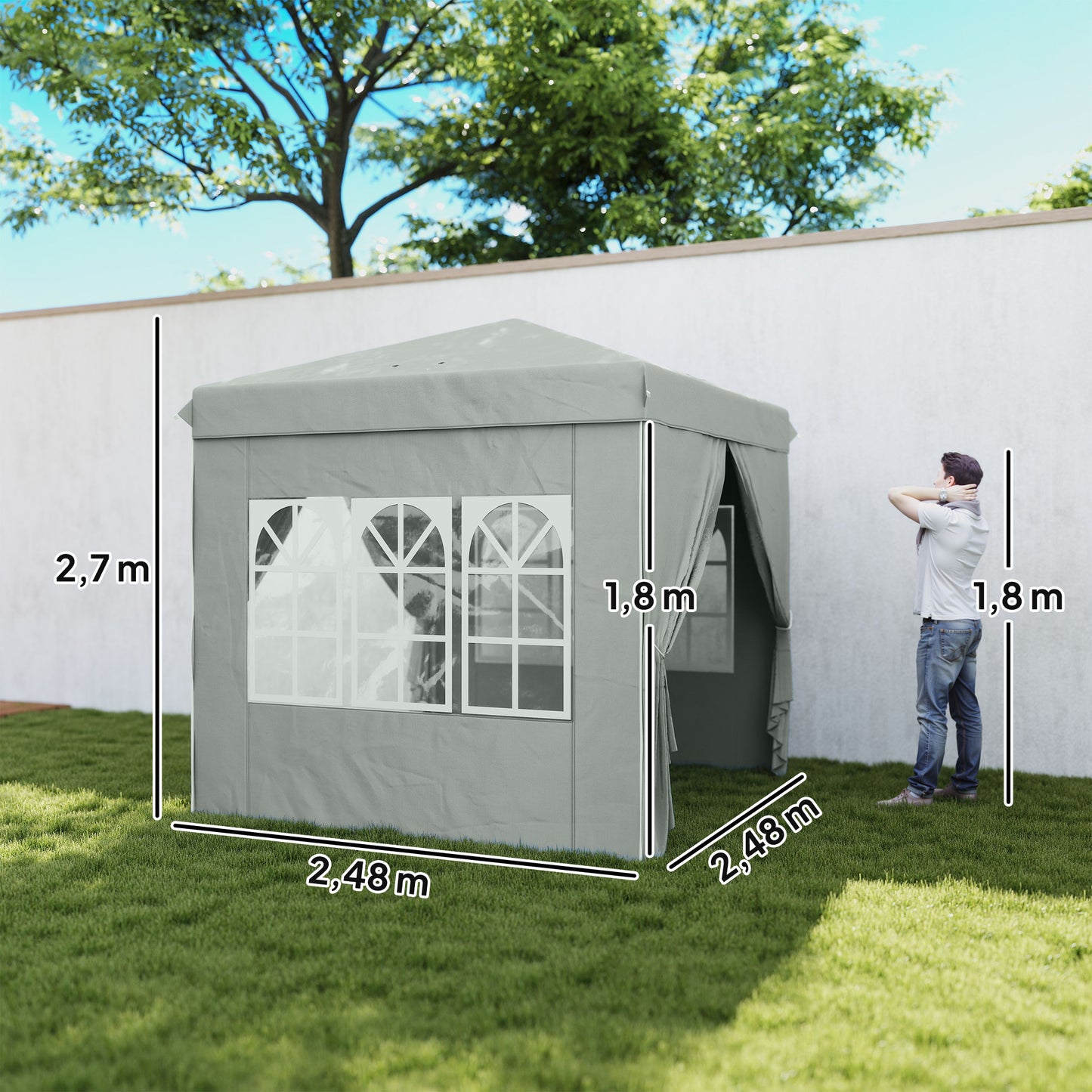 Outsunny Carpa Plegable Pop-up Gazebo 2_2