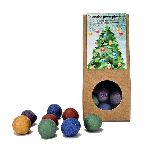 Bolas de Semillas de Navidad para Plantar Ideal Regalos, Garden Pocket