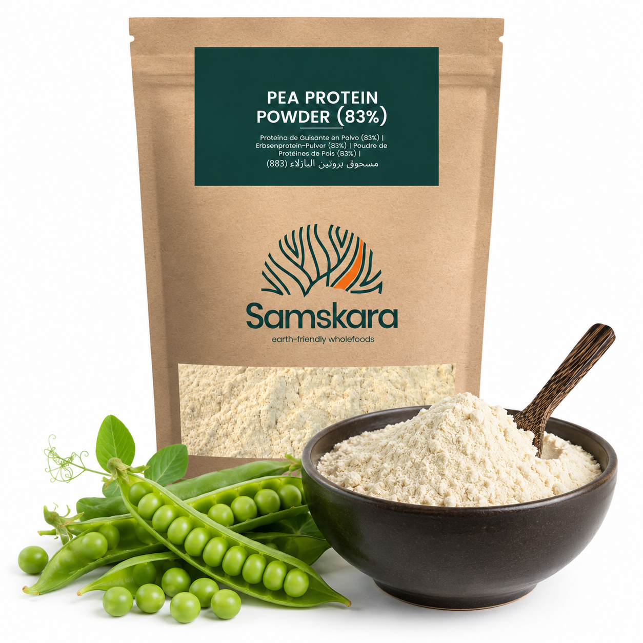 Proteína De Guisante Fermentada Bio - 1kg | Proteína Vegetal Ecológica Vegana Para Batidos Y Repostería_0