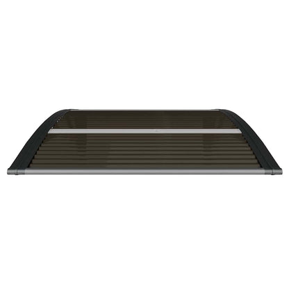 Marquesina Para Puerta De Policarbonato Negra, 100 X 75 Cm_3