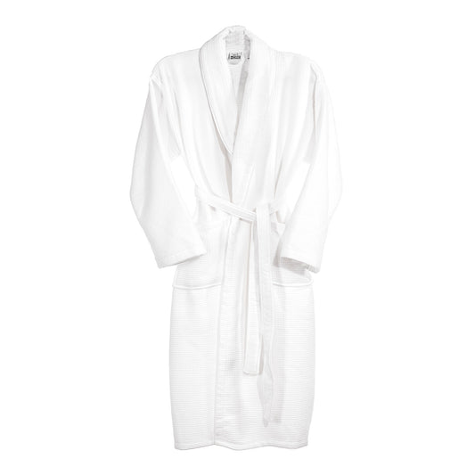 Albornoz L/xl 360 Gr/m2 Nido De Abeja 100% Algodón Blanco_0