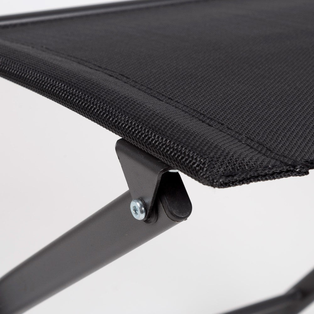 Silla Plegable Jardín Tejido Reforzado Negra Aktive_4