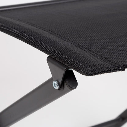 Silla Plegable Jardín Tejido Reforzado Negra Aktive_4