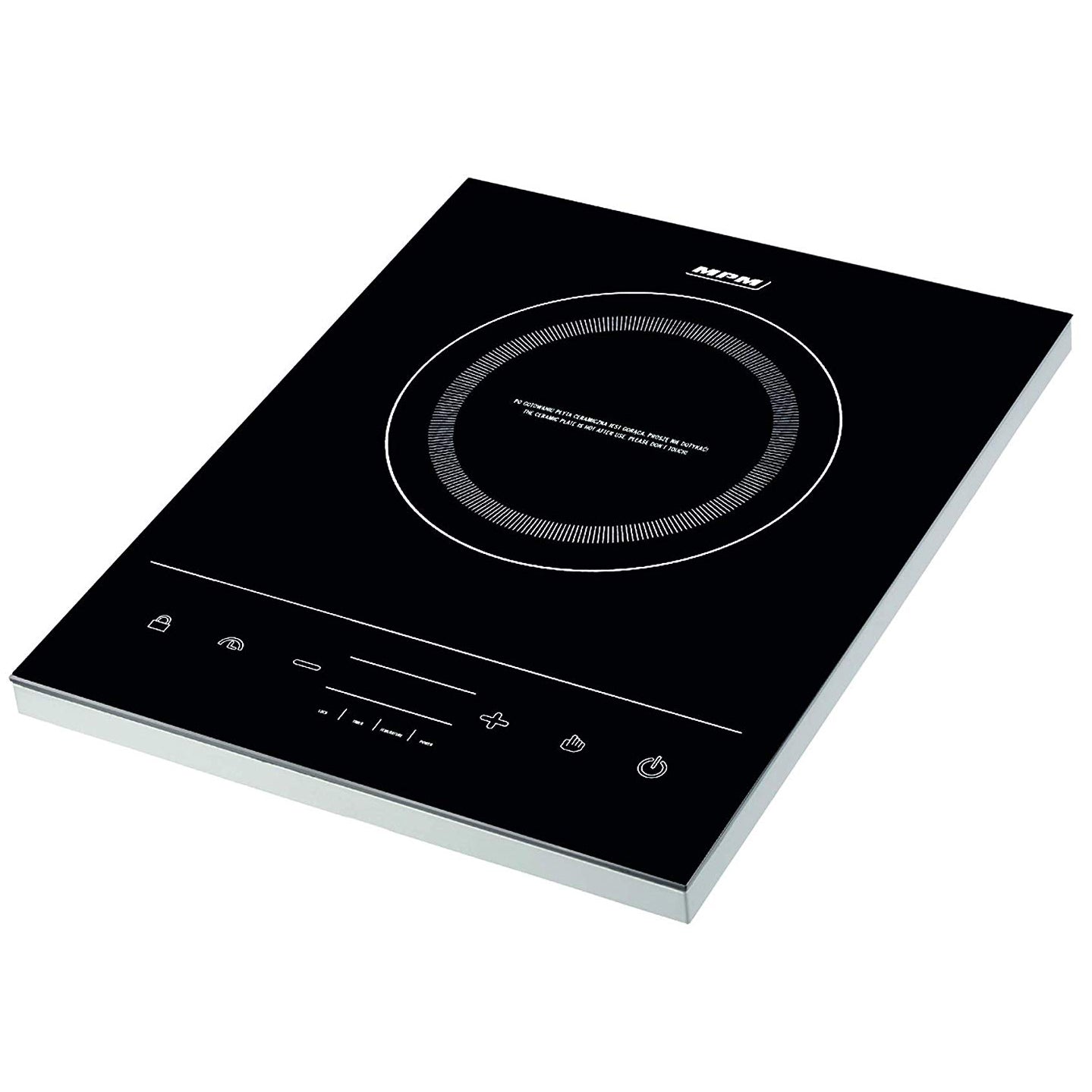 Placa Vitrocerámica Inducción Portátil, 10 Niveles Potencia, Temporizador, Programable, Control Táctil Mpm Mke-06 Negro