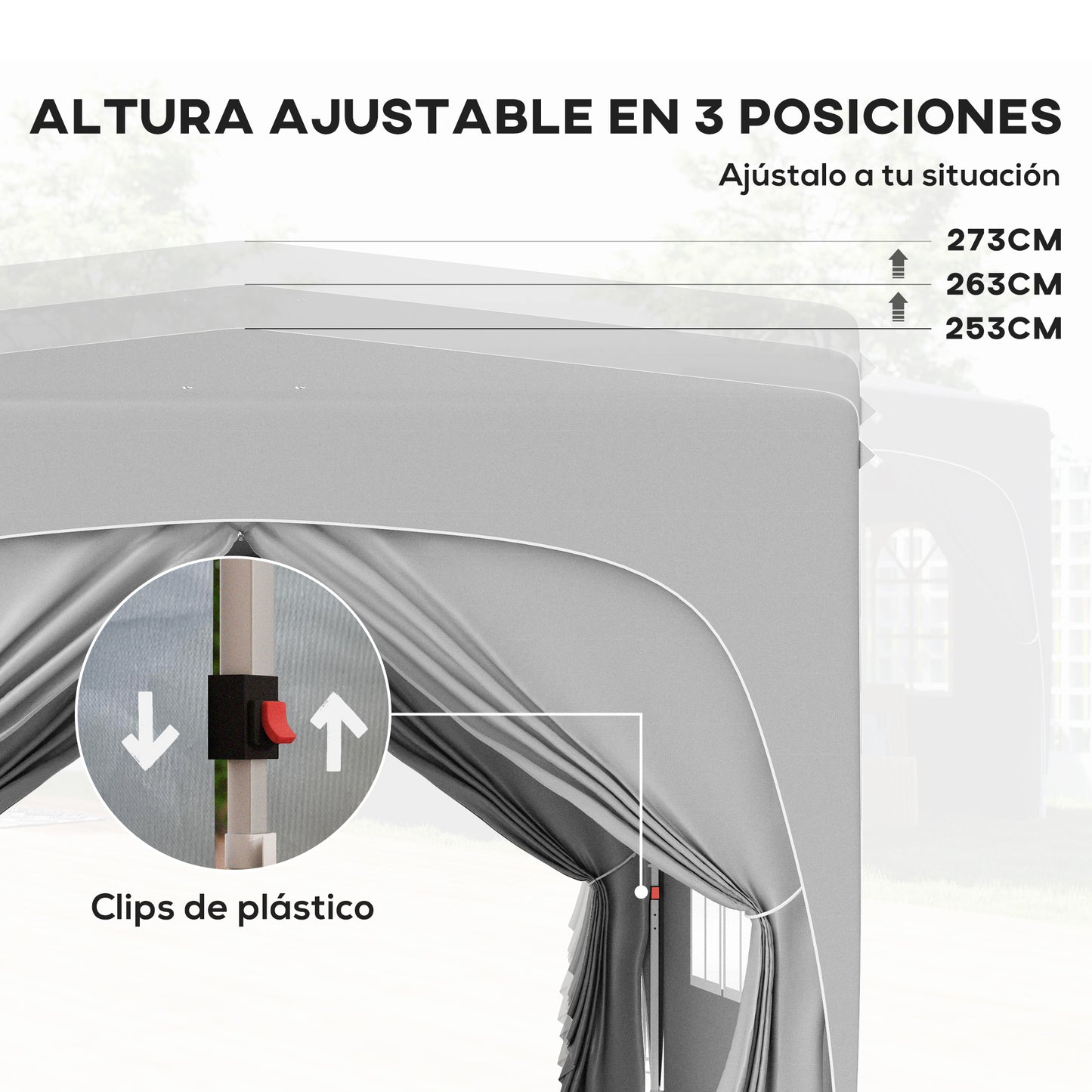 Outsunny Carpa Plegable 3x3 M_4