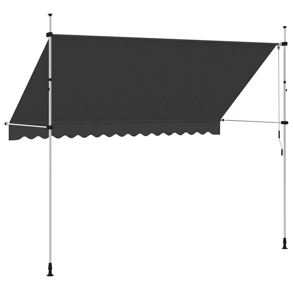 Toldo Retráctil De Operación Manual Antracita 350 Cm_4