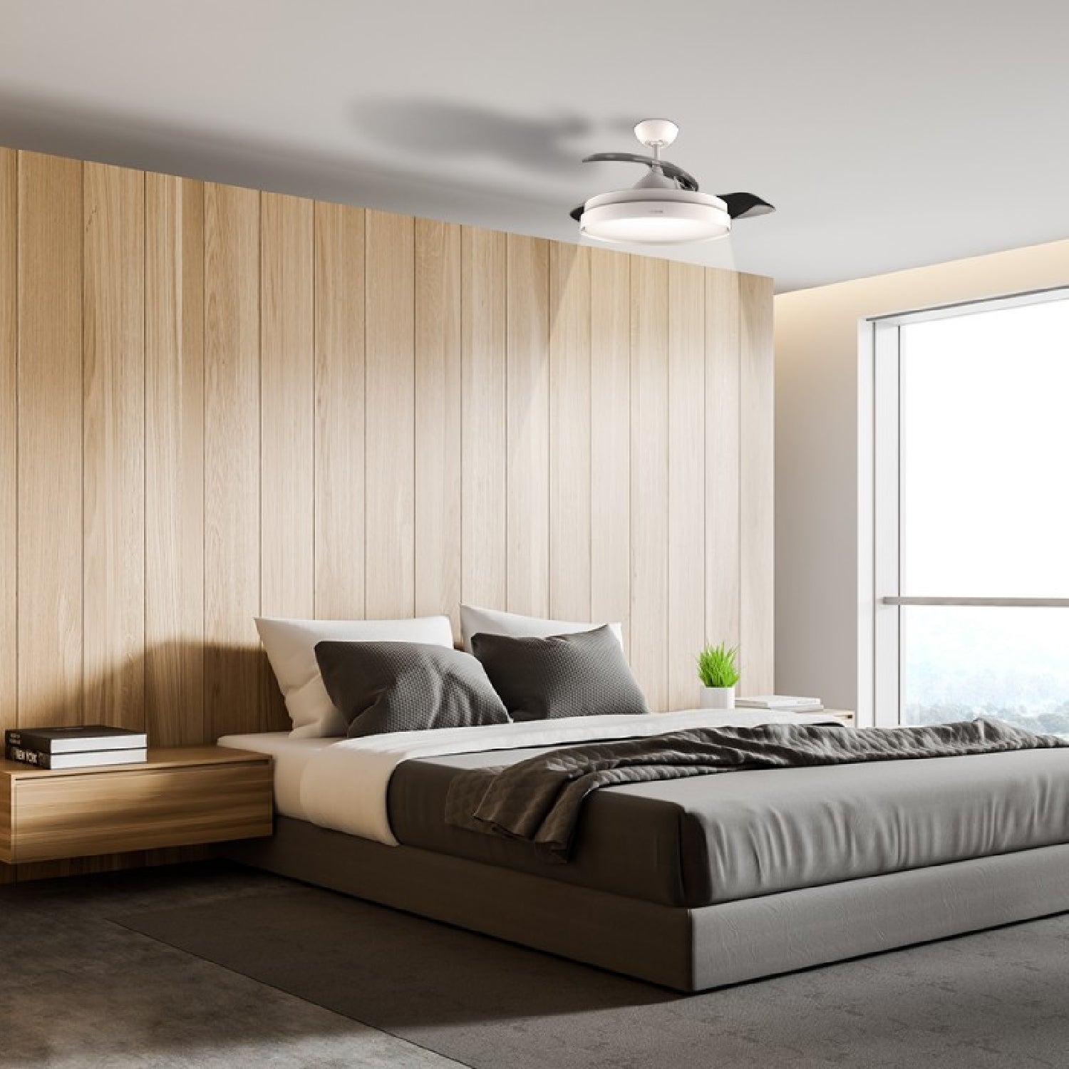 Cecotec Ventilador De Techo Con Luz Ventilador De Techo Energysilence Aero 4280 Invisible White_3