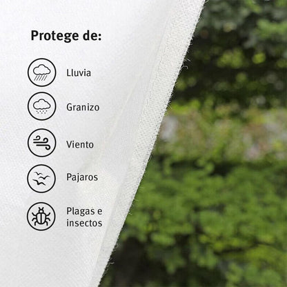 Tela protección de cultivos antiheladas Biotop 4 x 10 m 17 g/m²