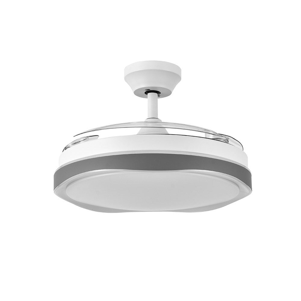 Ventilador Dc Blondi Blanco/gris 3aspas 107d 7200lm 6vel 3000k,4500k,6000k, Remoto+temporizador+memoria_1