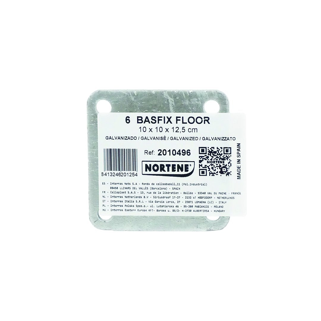 Anclaje Suelo Para Celosia Basfix Floor 10x10x12.5 Cm Nortene_1