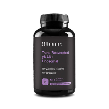 Trans-Resveratrol y NAD+ Liposomal Zenement 90 Cápsulas