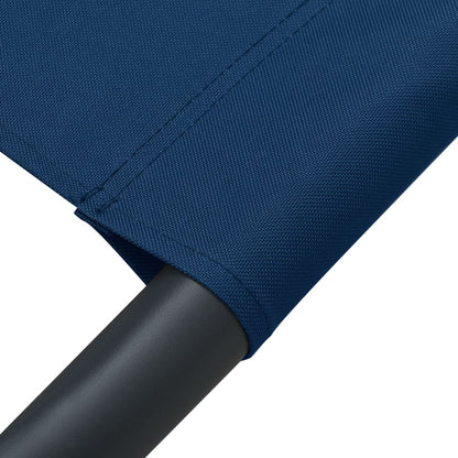 Tumbona De Jardín Con Toldo Y Cojín Azul_5