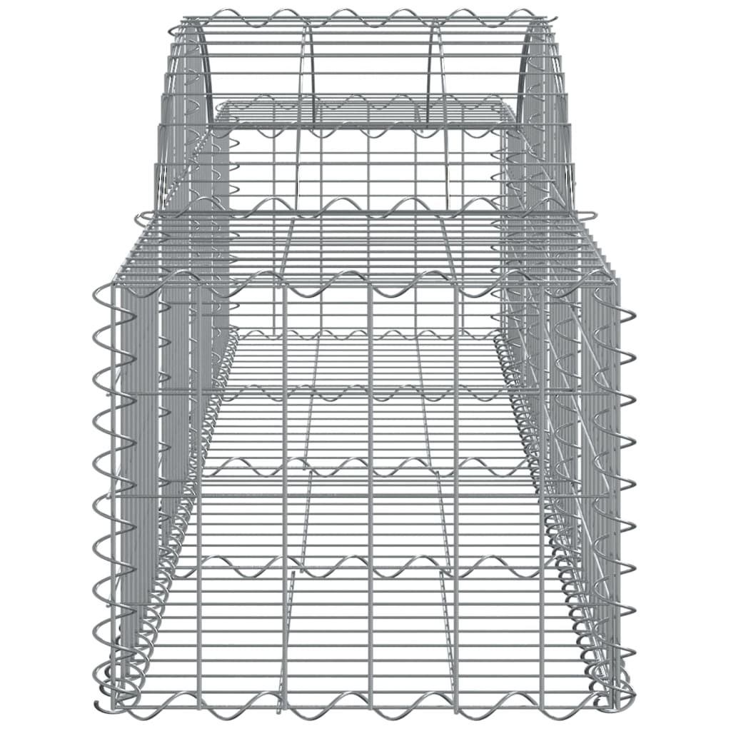 Cestas De Gaviones 25 Uds Forma De Arco Hierro 200x50x40/60 Cm_4