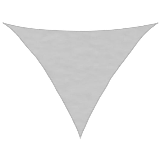 Vidaxl Toldo De Vela Poliéster Oxford 100% Gris Claro 3x3x4,24 M_0
