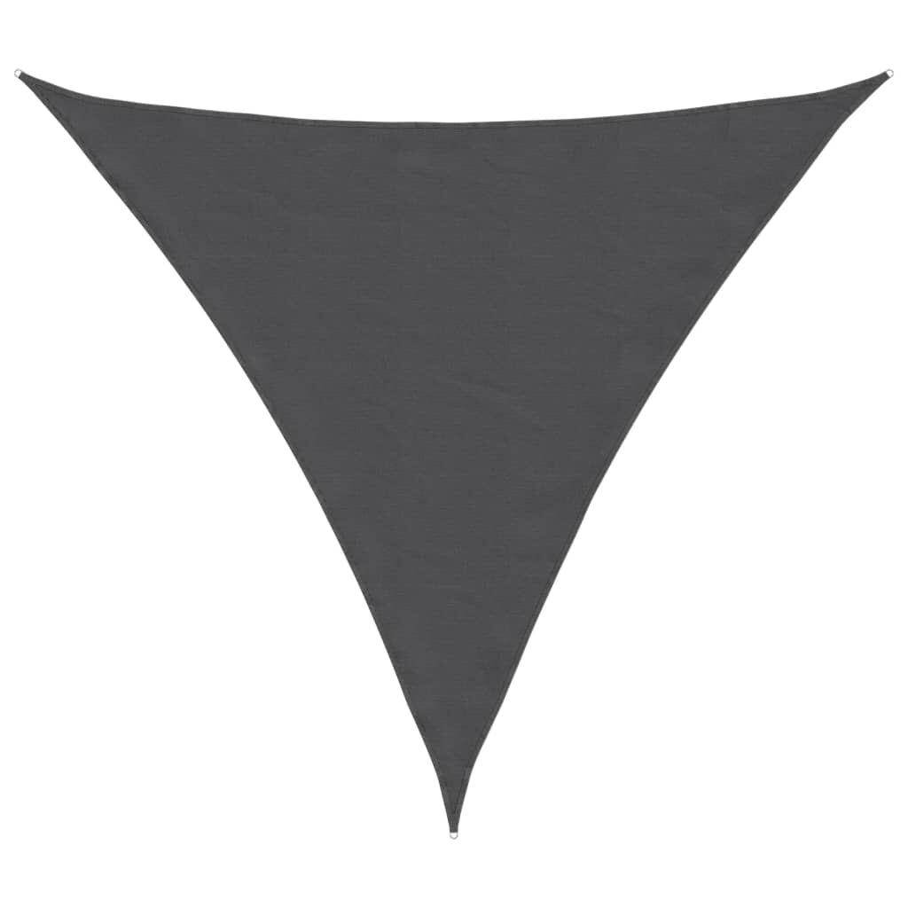 Vidaxl Toldo De Vela Triangular Tela Oxford Gris Antracita 6x6x6 M_0